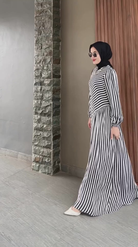 Striped Elegance Dress